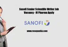 Sanofi Senior Scientific Writer Job Vacancy – M Pharma Apply Sanofi Senior Scientific Writer Job Vacancy - M Pharma Apply
