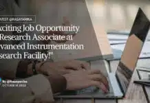 Exciting Job Opportunity as Research Associate at Advanced Instrumentation Research Facility! "Exciting Job Opportunity as Research Associate at Advanced Instrumentation Research Facility!"