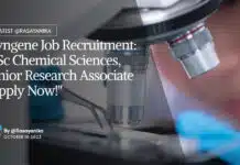 Syngene Job Recruitment: MSc Chemical Sciences, Senior Research Associate | Apply Now! "Syngene Job Recruitment: MSc Chemical Sciences, Senior Research Associate | Apply Now!"