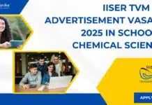 IISER TVM PhD Advertisement Vasanth 2025 in School of Chemical Sciences – Apply Online IISER TVM PhD 2025 Admissions