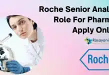 Roche Senior Analyst Role For Pharma – Apply Online Roche Senior Analyst Role