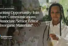 Springer Nature Chemistry Editor Opportunity – Apply Online Springer Nature Chemistry Editior Opportunity - Apply Online
