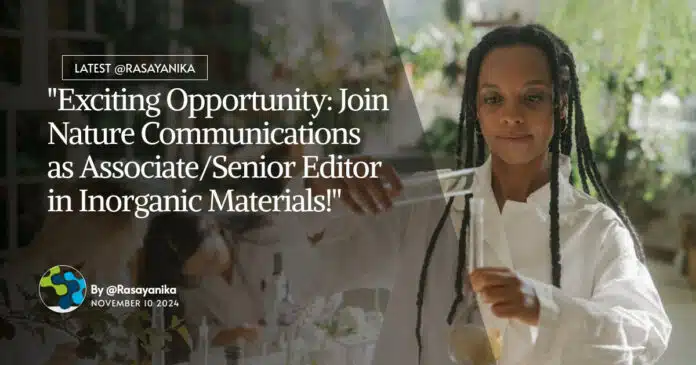 Springer Nature Chemistry Editior Opportunity - Apply Online Springer Nature Chemistry Editior Opportunity - Apply Online