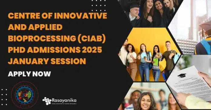 CIAB PhD Admissions 2025 CIAB PhD Admissions 2025