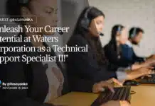Chemistry Jobs at Waters Corporation – Apply For Technical Support Specialist Role Chemistry Jobs at Waters Corporation - Apply For Technical Support Specialist Role