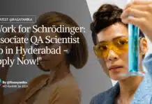 Freshers MSc Chemistry QA Associate Job at Schrödinger, Apply Online freshers-msc-chemistry-qa-associate-job-schrodinger-apply-online