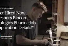 Freshers Biocon Biologics Pharma Job – Apply Now Freshers Biocon Biologics Pharma Job - Apply Now