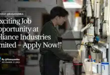 Exciting Job Opportunity at Reliance Industries Limited – Apply Now! Reliance Industries Limited Lab Analyst Job Opening - Apply Now
