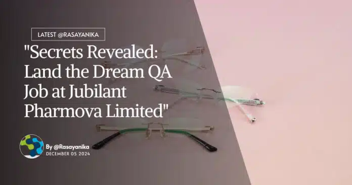 QA Job at Jubilant Pharmova Limited - MPharma Apply Online QA Job at Jubilant Pharmova Limited - MPharma Apply Online