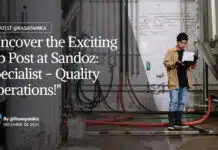 Exciting Job Post at Sandoz: Specialist Quality Operations Role For Pharma "Uncover the Exciting Job Post at Sandoz: Specialist - Quality Operations!"