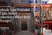 Cipla BPharma Production Officer Job Opening – Apply Online "Unleash Your Potential at Cipla: Junior Production Officer Role in Rangpo"