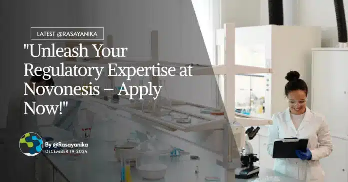 Novonesis Regulatory Affairs Associate Job For Chemistry, Apply Online Novonesis Regulatory Affairs Associate Job For Chemistry, Apply Online