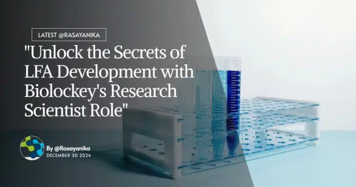 "Unlock the Secrets of LFA Development with Biolockey's Research Scientist Role" "Unlock the Secrets of LFA Development with Biolockey's Research Scientist Role"