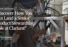 MSc Chemistry Product Stewardship Role at Clariant! Apply Now "Discover How You Can Land a Senior Product Stewardship Role at Clariant!"