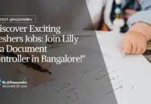 Freshers Jobs at Lilly – BPharma Apply For Document Controller Role "Discover Exciting Freshers Jobs: Join Lilly as a Document Controller in Bangalore!"