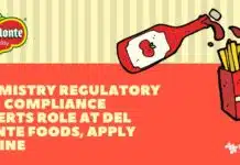 Chemistry Regulatory and Compliance Experts Role at Del Monte Foods, Apply Online Del Monte Foods Jobs