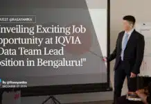 IQVIA Data Team Lead Position – BPharma Apply Online "Unveiling Exciting Job Opportunity at IQVIA - Data Team Lead Position in Bengaluru!"