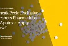 Exclusive Freshers Pharma Jobs at Apotex – Apply Now! "Sneak Peek: Exclusive Freshers Pharma Jobs at Apotex - Apply Now!"