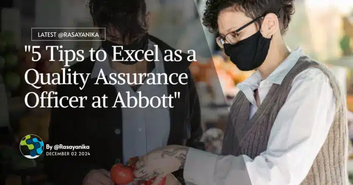 Quality Assurance Officer at Abbott - BSc & MSc Chemistry Apply Online Quality Assurance Officer at Abbott - BSc & MSc Chemistry Apply Online