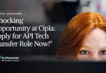 Cipla BE Chemical & BSc Chemistry Job Openings – Apply Online "Shocking Opportunity at Cipla: Apply for API Tech Transfer Role Now!"
