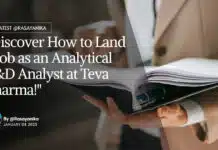 Analytical R&D Analyst at Teva Pharma! Apply Online "Discover How to Land a Job as an Analytical R&D Analyst at Teva Pharma!"