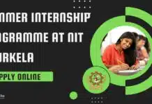 Summer Internship Programme at NIT Rourkela – Apply Online Summer Internship Programme at NIT Rourkela