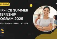 CSIR-IICB Summer Internship Program 2025 – Chemical Sciences Apply | No Fees CSIR-IICB Summer Internship Program 2025 For Chemical Sciences