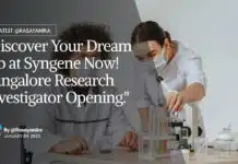 Syngene Research Investigator Opening For Synthetic Organic Chemistry, Apply Online "Discover Your Dream Job at Syngene Now! Bangalore Research Investigator Opening."