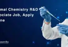Piramal Chemistry R&D Associate Job, Apply Online Piramal Chemistry R&D Associate