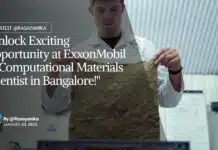 ExxonMobil Computational Materials Scientist – Apply Online "Unlock Exciting Opportunity at ExxonMobil as Computational Materials Scientist in Bangalore!"