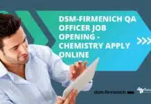 dsm-firmenich QA Officer Job Opening – Chemistry Apply Online dsm-firmenich QA Officer Job Opening