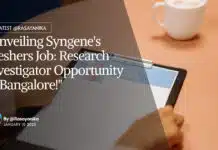 Syngene Freshers Job: Research Investigator Opportunity For Computational Chemistry, Apply Online Syngene Freshers Job: Research Investigator Opportunity For Computational Chemistry, Apply Online
