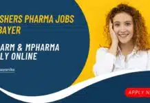 Freshers Pharma Jobs at Bayer – BPharm & MPharma Apply Online Freshers Pharma Jobs at Bayer