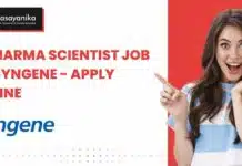 MPharma Scientist Job at Syngene – Apply Online MPharma Scientist Job at Syngene