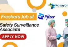 Freshers Job at Pfizer: Safety Surveillance Associate- Apply Now Freshers Job at Pfizer: Safety Surveillance Associate- Apply Now