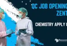 QC Job Opening at Zentiva – Chemistry Apply Online QC Job Opening at Zentiva