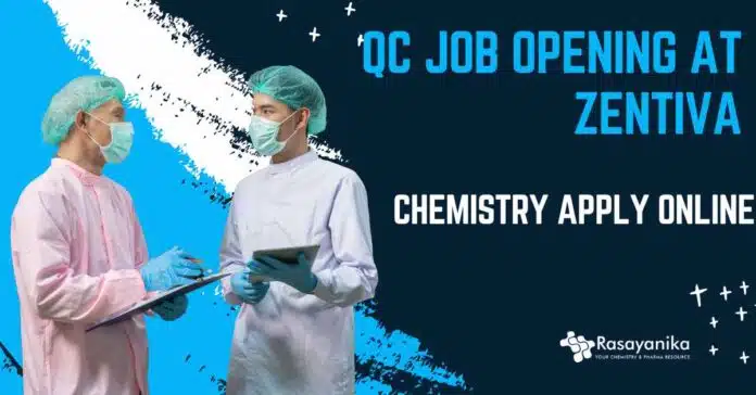 QC Job Opening at Zentiva QC Job Opening at Zentiva