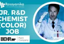 Jr. R&D Chemist (Color) Job – Behr Paint Company | Apply Now Jr. R&D Chemist (Color) Job – Behr Paint Company Apply Now