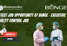 Latest Job Opportunity at Bunge – Executive Quality Control Job – Apply Now Latest Job Opportunity at Bunge - Executive Quality Control Job