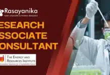 TERI Chemistry Research Consultant Job, Apply Online TERI Chemistry Research Jobs, Apply Online For Consultant Post