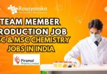 Team Member Production Job | Piramal Pharma Ltd Hiring- Apply Now Team Member Production job