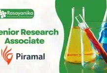 Senior Research Associate Job at Piramal Group, Pharma Apply Senior Research Associate – at Piramal Group
