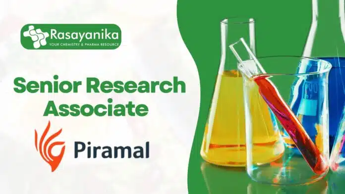Senior Research Associate – at Piramal Group Senior Research Associate – at Piramal Group