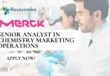 Join Merck Healthcare as a Senior analyst in Chemistry Marketing operations- Apply Now! Senior analyst at Merck Healthcare
