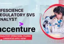 Accenture LifeScience Regulatory Svs Analyst – Pharma Candidates Apply Now! Accenture LifeScience Regulatory Svs Analyst - Regulatory Operations, Pharma Candidates Apply Now! (1)