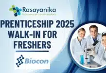 Biocon Apprenticeship 2025 – Walk-in for Freshers in Production, QC & Engineering! Biocon Apprenticeship 2025 – Walk-in for Freshers Apply Now!