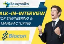 Exciting Career Opportunities at Biocon Biologics – Walk-In Interview in Baroda! Biocon Biologics Walk-In Interview for Engineering & Manufacturing