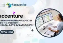 Accenture Pharma Clinical Data Svs Associate Job – Apply Now! Accenture is hiring Pharma graduates