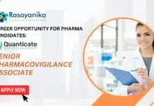 Senior Pharmacovigilance Associate Job at Quanticate | Apply Now Career Opportunity for Pharma Candidates: Senior Pharmacovigilance Associate Job at Quanticate | Apply Now