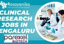 Apply for a Clinical Research Associate Role at Parexel in Bengaluru! Clinical Research Jobs in Bengaluru at Parexel – Apply Now!